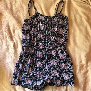 2/$16 Purple floral romper
